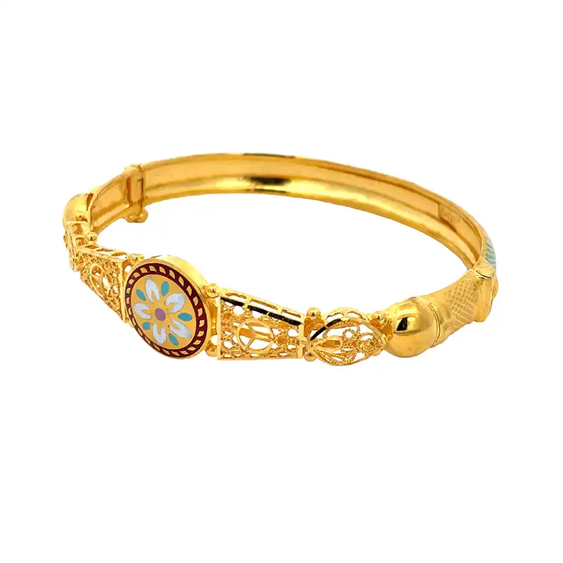 Meenakari - 22K Gold Fashion Bangle